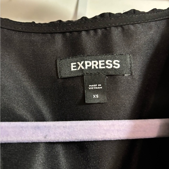 Express Black Midi Pleated Dress - Picture 3 of 6
